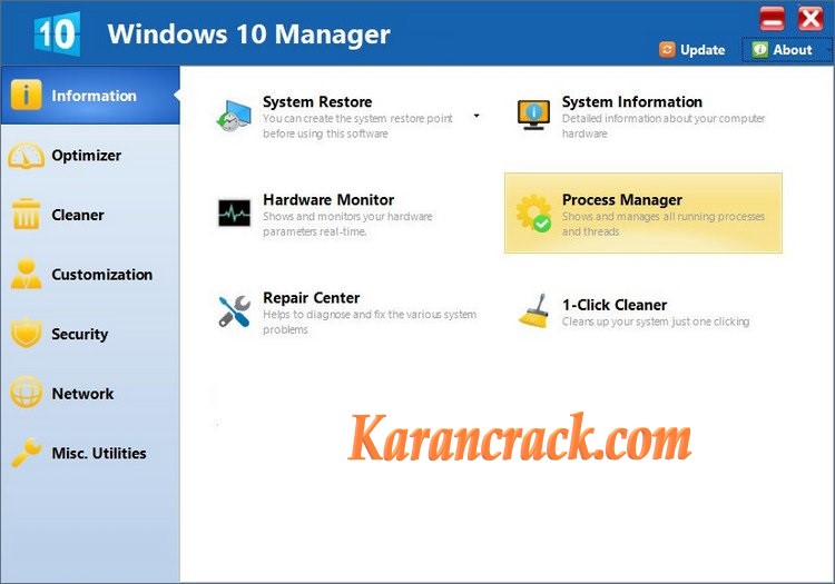 Windows 10 Manager