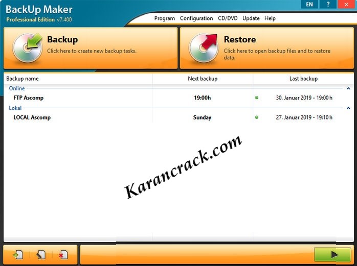 free ASCOMP BackUp Maker Professional 8.203 for iphone instal