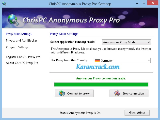 ChrisPC Anonymous Proxy Pro Crack