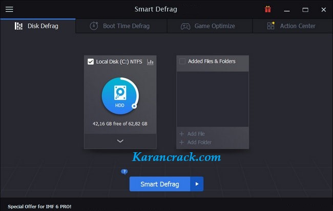 IObit Smart Defrag Crack Full Version