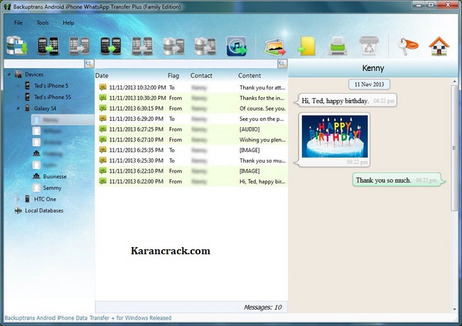 Backuptrans Android iPhone WhatsApp Transfer Plus For PC