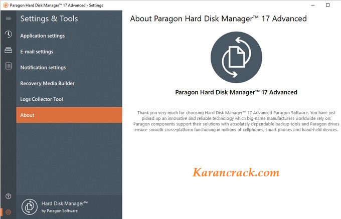 Paragon Hard Disk Manager WinPE